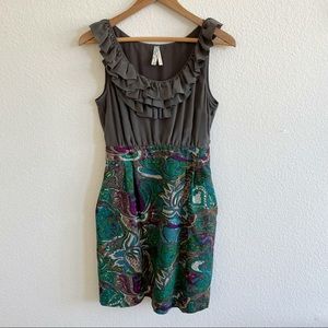 Anthropologie Seaside Fields Paisley Dress Size 6